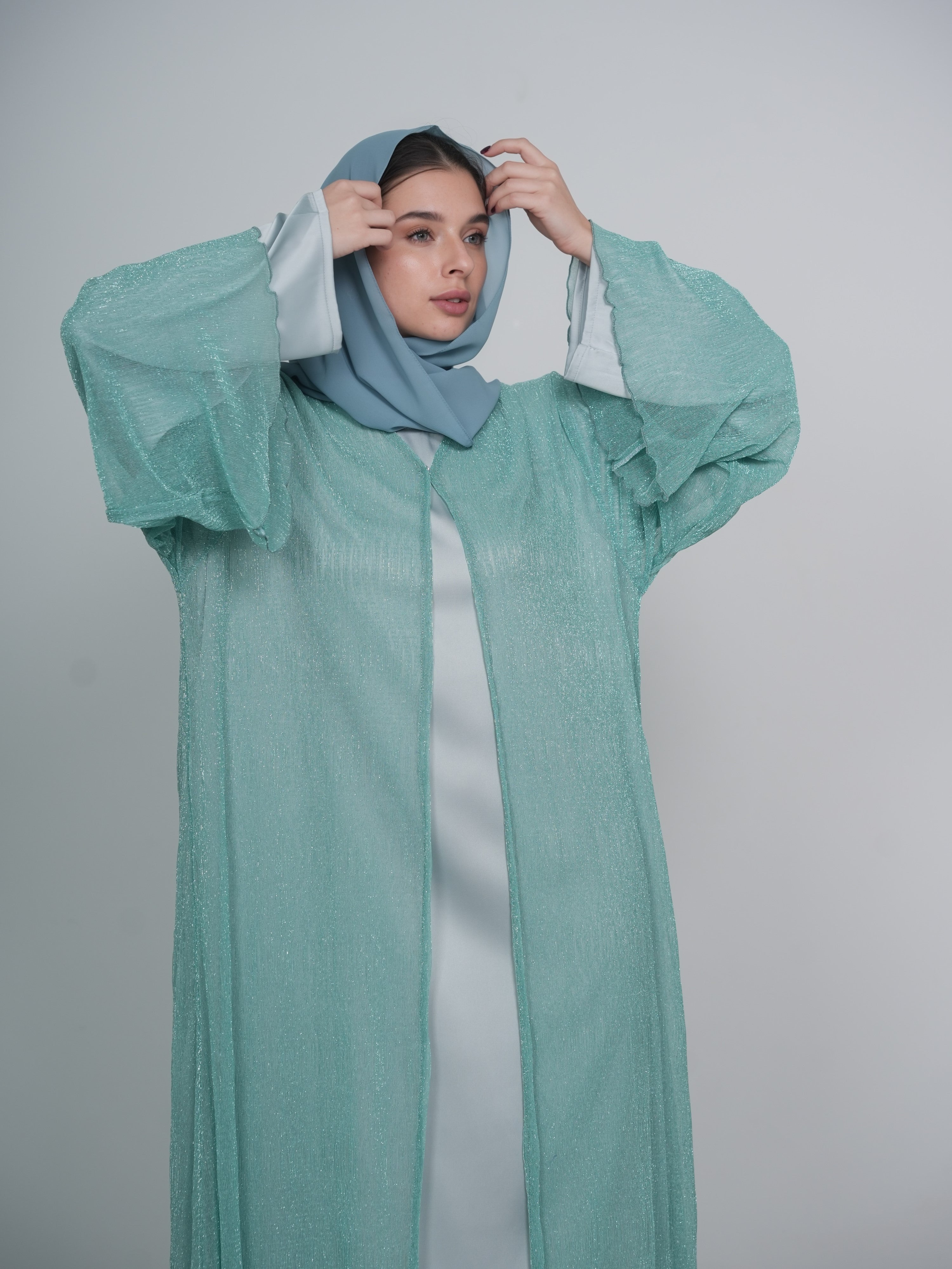 Baby Blue Abaya
