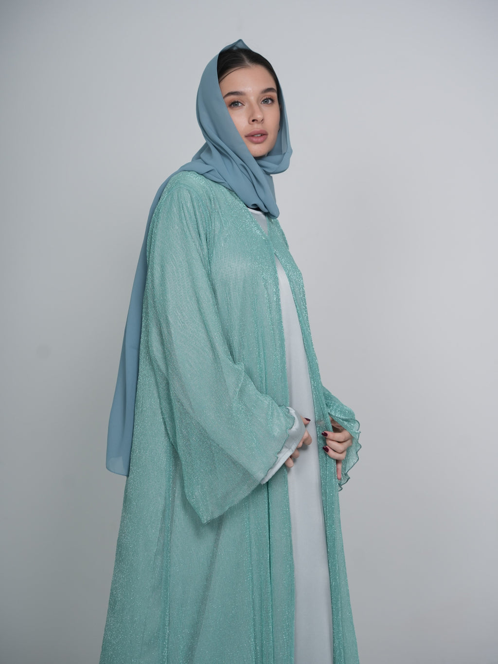 Baby Blue Abaya