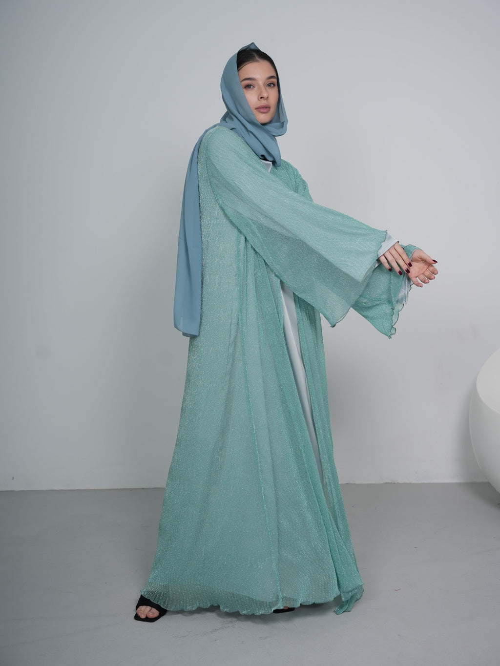 Baby Blue Abaya