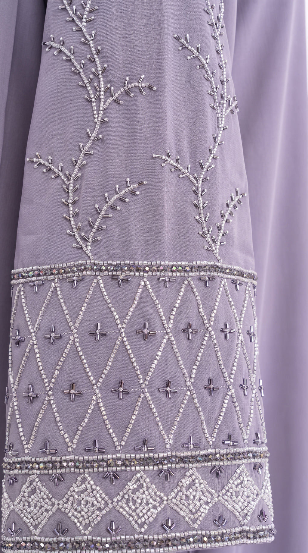 Women's Embroidered Bell Sleeve Abaya with Hijab Set