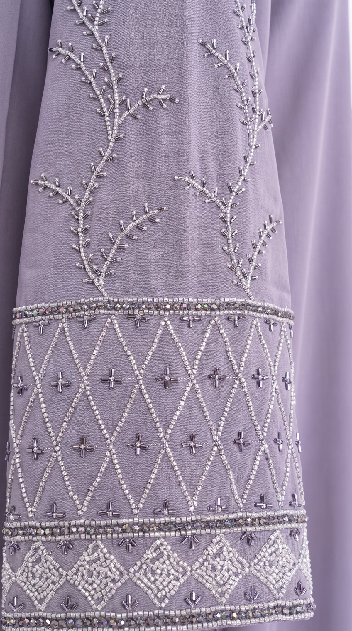 Women's Embroidered Bell Sleeve Abaya with Hijab Set