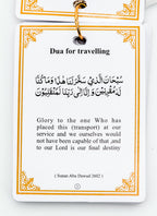 Pocket-Sized Umrah Guide Card Set – Trilingual (English, Arabic, Urdu) – Lanyard Hanging Format