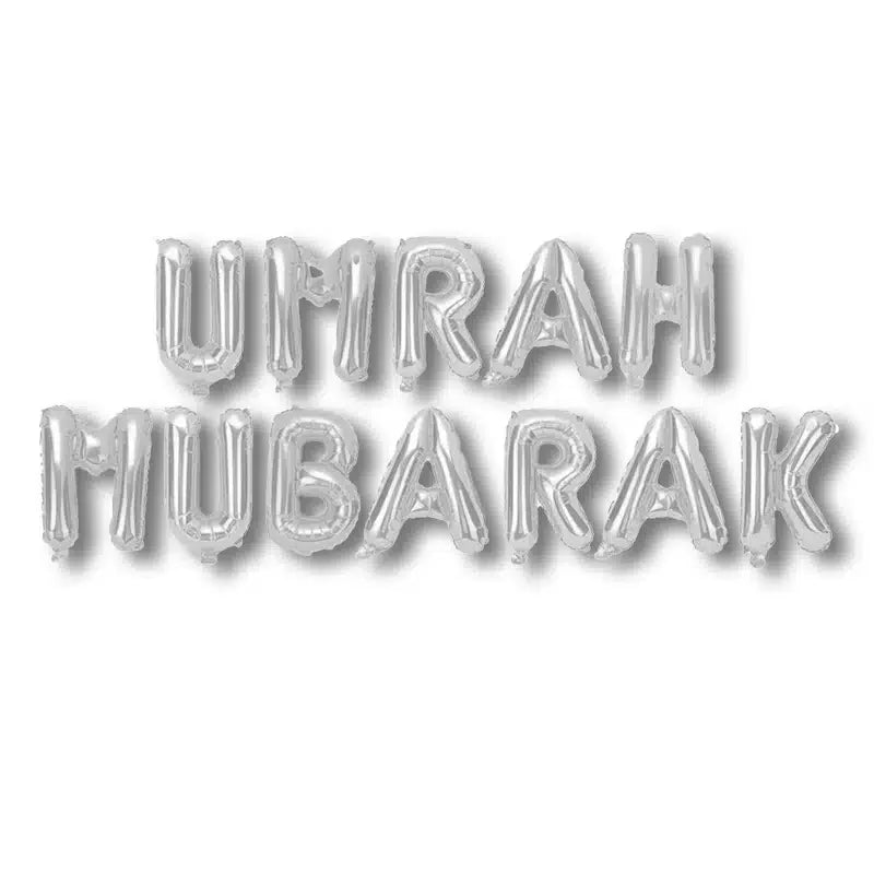 Umrah Mubarak Air Filled Balloons